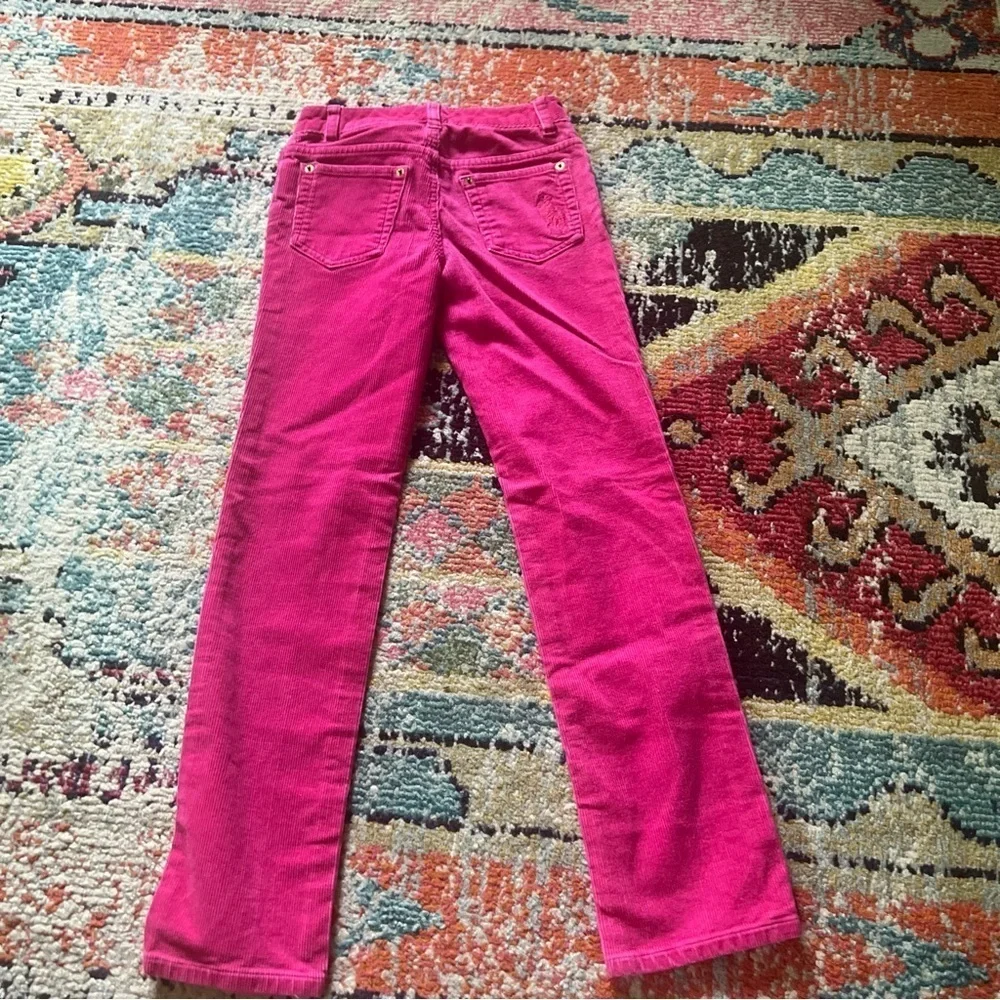Ralph Lauren girls size 10 corduroy bright pink pants